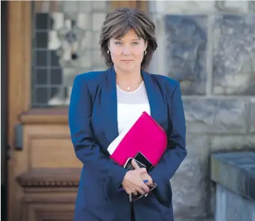  ?? DARRYL DYCK / THE CANADIAN PRESS ?? Observers suggest the clock started ticking on Christy Clark’s time as leader of the B.C. Liberals when she lost her grip on power after an election and then presented a throne speech that echoed many of her opponents’ positions.