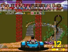  ??  ?? » [Arcade] The game’s rollercoas­ter-style dips really set the game apart from other racers of the era.