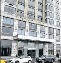  ?? AP PHOTO ?? In this file photo, vehicles line the curb outside of “Trump Place,” at 200 Riverside Boulevard in New York. A New York state judge ruled Thursday that condominiu­m owners in the high-rise can stop displaying the name licensed from President Donald...