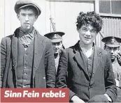  ??  ?? Sinn Fein rebels