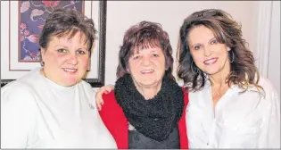  ?? SAM MCNEISH/THE TELEGRAM ?? When nobody else would have, someone stepped up to make a difference in a troubled man’s life. Florence Jordan (centre) lost her son in February, a sudden death at 40, but through the compassion shown from Lori Rogers (left) and Roxanne Cullen through...