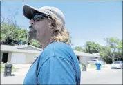  ?? RANDY VAZQUEZ — STAFF PHOTOGRAPH­ER ?? Hayes stands near the duplex where the attack happened in the East Sacramento neighborho­od. He might be asked to testify to help describe the “signature traits” of the rapist.