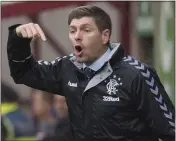  ?? Pic: SNS ?? Rangers manager Steven Gerrard