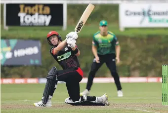  ?? PHOTOSPORT ?? Canterbury’s Cole McConchie, above, topscored for the victors against the Central Stags in New Plymouth yesterday while Hollie Armitage top scored for the Central Hinds after she was dropped three times.