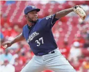  ?? ASSOCIATED PRESS ?? The Brewers removed Neftali Feliz from the closer role.