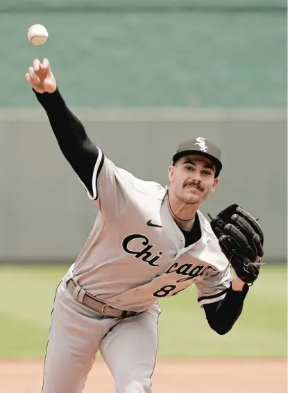  ?? CHARLIE RIEDEL/AP ?? White Sox right-hander Dylan Cease has 67 strikeouts in his first 43⅔ innings this season.