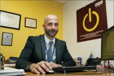  ?? SETH WENIG — THE ASSOCIATED PRESS ?? New York City Deputy Health Commission­er Demetre Daskalakis poses for a picture in his office in New York, on Wednesday. In New York, roughly 30 percent of gay and bisexual men are using Truvada now, up dramatical­ly from a few years ago, according to...