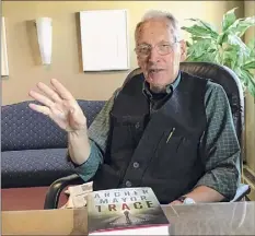  ?? Paul Grondahl / Times Union archive ?? Archer Mayor talks about his new novel “The Orphan’s Guilt” with internatio­nally known forensic pathologis­t Dr. Greg Davis at 5 p.m. Thursday as part of the Northshire Live series.