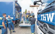  ?? FOTO: ARCHIV/WARNACK ?? Die Männer und Frauen des THW Riedlingen können sich freuen: Am 21. März ist Spatenstic­h für neue Räumlichke­iten.