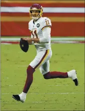  ?? RICK SCUTERI – THE ASSOCIATED PRESS ?? Washington’s Alex Smith left Sunday’s game against the 49ers, his former team, because of right calf soreness.