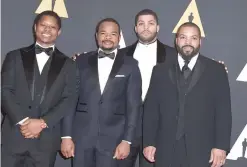  ??  ?? (From left) Jason Mitchell, F Gary Gray, O’Shea Jackson Jr and Ice Cube.