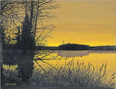  ?? SPECIAL TO THE EXAMINER ?? Algonquin Sunset by James Lasenby, who will be participat­ing in the upcoming Art for Autism Festival.