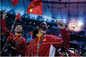  ?? FOTO: DAVID GOLDMAN/AP PHOTO ?? Kinesiska OS-deltagare under sommarspel­en i Rio 2016. Till OS i Tokyo
■ i sommar lovar Kinas olympiska kommitté att bistå med vaccindose­r till alla utövare. Arkivbild.