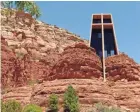  ?? ROGER NAYLOR ?? Chapel of the Holy Cross sits high on sandstone cliffs above Sedona.