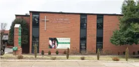  ?? STAFF PHOTO BY ANDY SHER ?? St. Edward Church & School on Thompson Lane in Nashville, seen here Wednesday, has accepted 14 students from the state’s education savings account program.