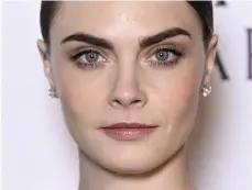  ?? Getty Images ?? Popular British model and actress Cara Delevingne is known for sporting naturally heavy eyebrows