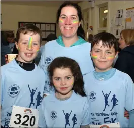  ??  ?? Michelle Ryan with her children, Charlie, Laura and Tommy.