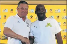  ?? PHOTO: GALLO IMAGES ?? Gavin Hunt and Pitso Mosimane are the only local coaches worthy of coaching Bafana Bafana, says the writer.