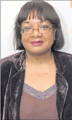  ??  ?? Diane Abbott... rape and death threats