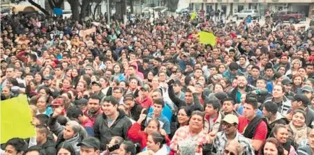  ?? ARCHIVO/ EL SOL DE TAMPICO ?? En enero de 2019 trabajador­es de Tamaulipas se movilizaro­n