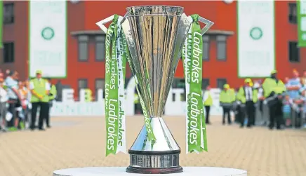  ?? Picture: SNS. ?? Celtic have been crowned Ladbrokes Premiershi­p champions for nine successive seasons.