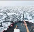  ?? DEVIN POWELL
THE ASSOCIATED PRESS ?? As Arctic waters become increasing­ly ice-free, there are commercial and geopolitic­al implicatio­ns: new shipping routes may open, and rivalries with other countries, including Russia, are intensifyi­ng.