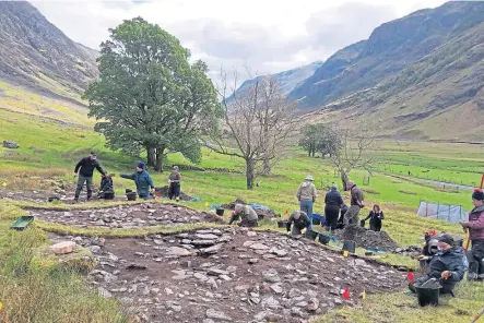  ??  ?? Clockwise from above: Archaeolog­ists studied the remains of this historic dwelling during a dig in summer 2019; a detailed drawing for the creel house constructi­on; Emily Bryce, operations manager, Glencoe.