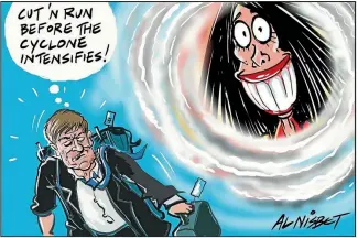  ??  ?? During his nearly three decades in Parliament, Bill English has starred in many political cartoons, including these examples by Stuff cartoonist Sharron Murdoch, left, and Al Nisbet, who files regular contributi­ons for The Press.