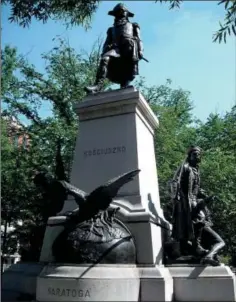  ?? Photo provided ?? The Thaddeus Kosciuszko monument is snow in Washington, D.C.