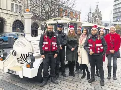  ??  ?? The Christmas Post Train comes to Maidstone