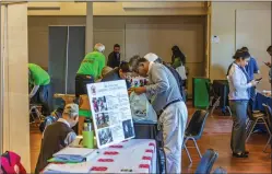  ?? Cory Rubin/The Signal ?? Los Angeles County hosts opening day of the Tick Fire Recovery Local Assistance Center at The Centre in Canyon Country on Wednesday. The center is co-hosted by the county and the city of Santa Clarita.