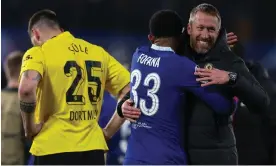  ?? Photograph: Adrian Dennis/AFP/Getty Images ?? Three wins in a week for Graham Potter and Chelsea show the foundation­s are being put in place.