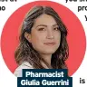  ?? ?? Pharmacist Giulia Guerrini