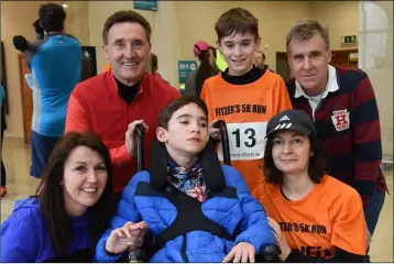  ??  ?? Deirdre Quinn, RehabCare, Peter Fitzpatric­k TD, Ann Marie, Jim, Fionn and Aodhán McDonnell.