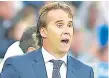  ??  ?? JULEN LOPETEGUI DT del Real Madrid