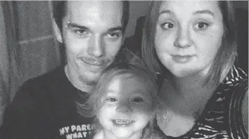  ??  ?? Ryan Raven, 24, and his four-year-old stepdaught­er Daniyela Wiebe both died in a fire in their Carnduff home in the early hours of Thursday. Daniyela’s mother, Destinee Wiebe, was able to escape the fire.