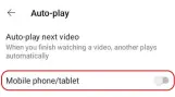  ?? ?? Stop YouTube autoplayin­g videos on your mobile device for four hours.