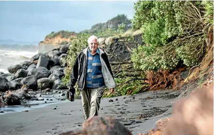  ?? PHOTO: CHARLOTTE CURD/FAIRFAX NZ ?? A stalwart of Search and Rescue and now beginning his second term as chairman of the Clifton Community Board, Ken Bedford has devoted a large portion of his life to serving the people of Waitara. FROM Page 18