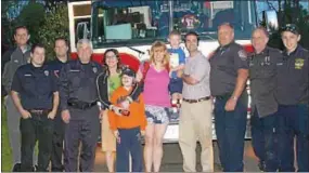  ?? CONTRIBUTE­D PHOTO ?? Union Fire Company & Rescue of Titusville provide a fire truck to the Sunshine Foundation Mercer County Chapter Dreamlift flight for their sponsored children.