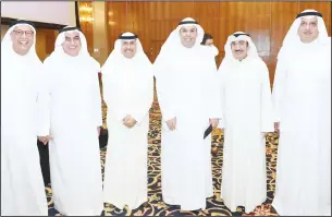  ??  ?? Majed Al-Ajeel, Saad Al-Ali, Abdulaziz Al-Anjeri, Fahad Al-Bahar, Adel Al-Shamali and Adnan Al-Bahar.