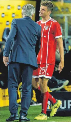  ?? FOTO: IMAGO ?? Thomas Müller ist nicht glücklich mit seiner Rolle beim FC Bayern. Was bedeutet das für Trainer Carlo Ancelotti?