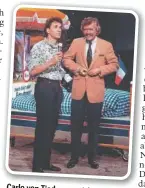  ?? ?? Carlo von Tiedemann (r.) mit Hugo Egon Balder in der Sendung „Show & Co. mit Carlo“im Jahr 1984