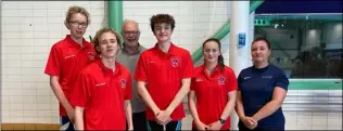  ?? ?? Qualified: The Barnsley swimmers heading to the British Championsh­ips.