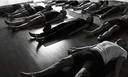  ??  ?? Savasana or the corpse pose may look easy, but it is challengin­g for many people who can’t stop fidgeting. — Photos: VisualHunt.com