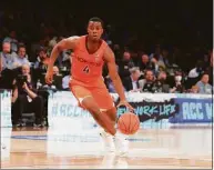  ?? Getty Images ?? Virginia Tech guard Nahiem Alleyne is one of the players UConn has added through the transfer portal.