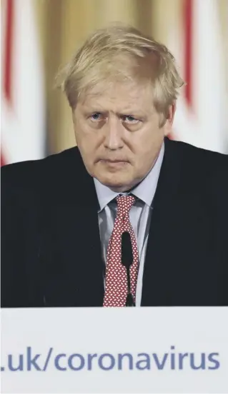  ??  ?? Boris Johnson says it is the worst public health crisis for a generation