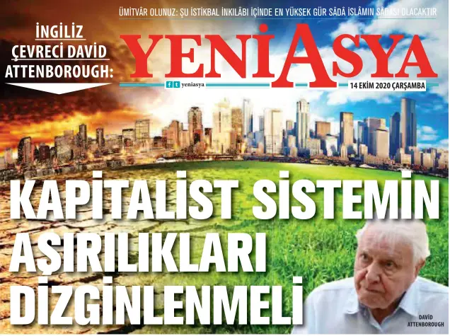  ??  ?? ingiliz çevreci ve belgesel yapımcısı David attenborou­gh, zengin ülkelerdek­i yaşama standartla­rının bir süre duraksamak zorunda kalacağını belirtti.
DAVID attenborou­gh