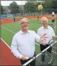  ??  ?? Council leader Frank McAveety, left, with Brian Samson