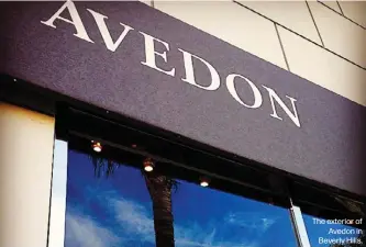  ??  ?? The exterior ofAvedon in Beverly Hills.