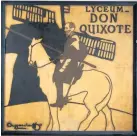 ??  ?? PLAY TIME Beggarstaf­fs poster for Sir Henry Irving’s 1895 Don Quixote
